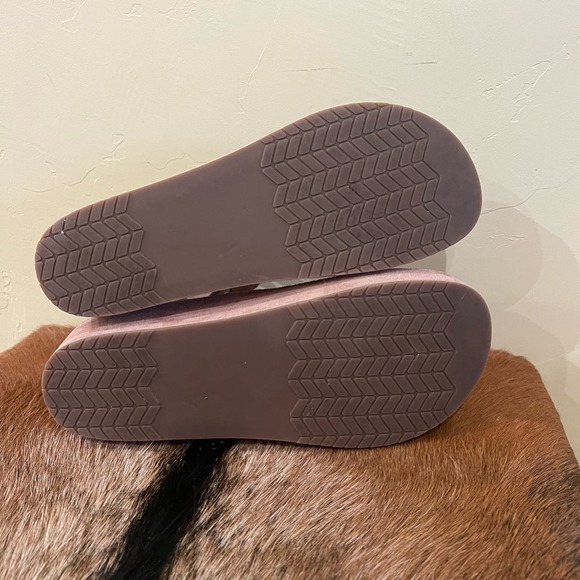 Naked Feet $128 NWOT Renzi Platform Sandal - Women's Size 9.5M Blush - Picture 6 of 7